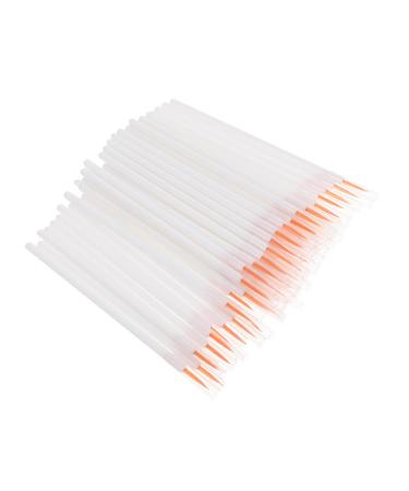 MUSISALY 100pcs Disposable Eyeliner Brush Eyeliner Blending Brush Make up Kit Cosmetic Eye Brush Nylon White