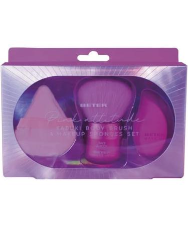 Beter - Makeup Brush Set with puff and sponge kabuki brush for face and body + beauty blender and puff Makeup Set For powders and makeup Make-up Brush Set Ideal for gifting