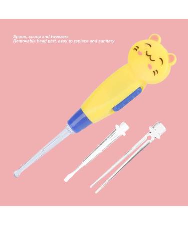 Qiilu Toddler Ear er Baby Ear Scoop - Yellow Kitten - ABS Plastic | Ear Care Essential - Buy Online on SooperMarket.com