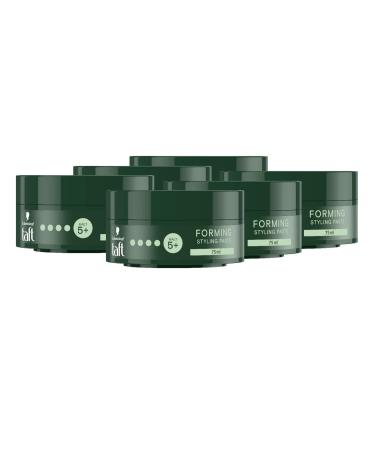 Schwarzkopf Tift Paste Forming (6 x 75ml) hair styling paste for unfinished looks gentle on hair and scalp vegan styling hair paste 75 ml (6 Pack)