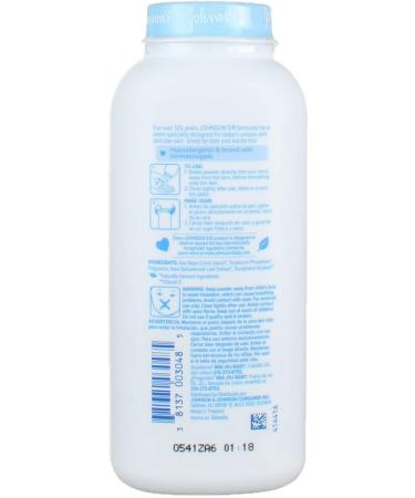 Johnson's Baby Powder Pure Cornstarch with Aloe & Vitamin E 9 oz - Gentle and Soothing for Baby's Delicate Skin - Buy Online on SooperMarket.com