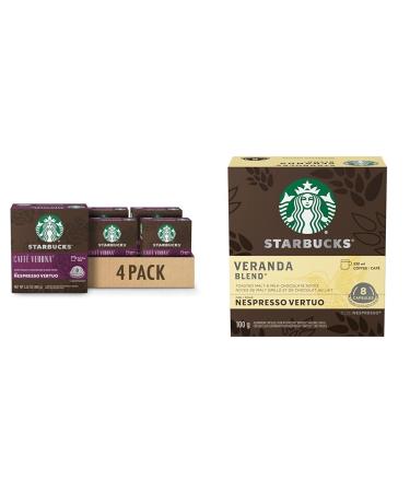 Starbucks By Nespresso Caff Verona Coffee Pods Dark Roast 4 X 8 Coffee Pods & by Nespresso Veranda Blend Blonde Roast Coffee Pods 8 Coffee Pods