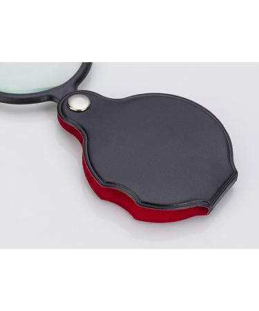 8X Mini Handheld Folding Magnifying Glass 50mm Optical Lens - Rotating Loupe for Elderly and Students - Buy Online on SooperMarket.com