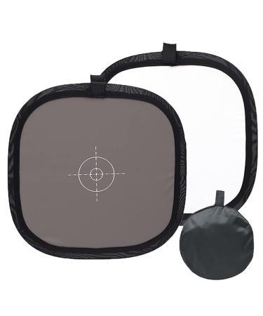 Grey Card 24x24 inch/60x60cm White Balance 18% Foldable Grey Reference Reflector with Carrying Bag