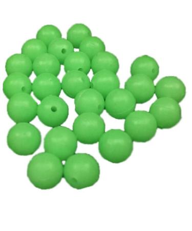 Bemvp Luminous Fishing Beads 6mm Glow Round Fishing Soft Beads For Fishing Lures Floating Float Tackles 200 Pieces