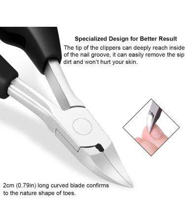 INSGB Nail Clippers Set for Thick or Ingrown Toenails - Baby Nail Cutter with Toenail Lifter & Pedicure Tools - Buy Online on SooperMarket.com