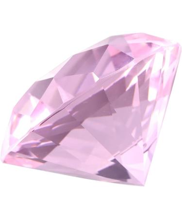 MUNEFE Diamondsly Glass Crystal Drill 2 Color Nail Art Display Glass Crystal Drill for Decorating Rooms and Other Shot Models(60MM pink) - Buy Online on SooperMarket.com
