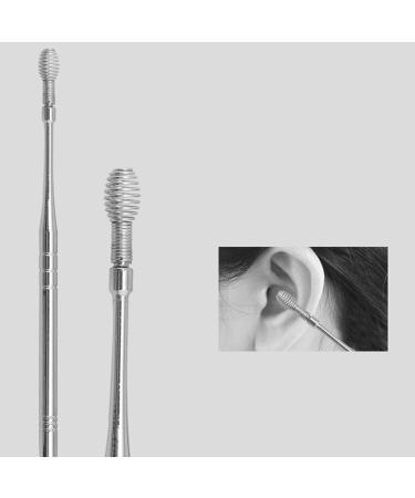 6pcs Stainless Steel Earwax Removal Kit | Ear Curette & Wax Remover Tool with Storage Bin - Buy Online on SooperMarket.com