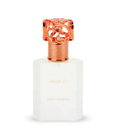 Musk 01 - Arabian Perfumes for Women and Men - Long Lasting Perfume - Spicy Floral Musk Perfume - Seductive Signature Aroma - 1.7 oz