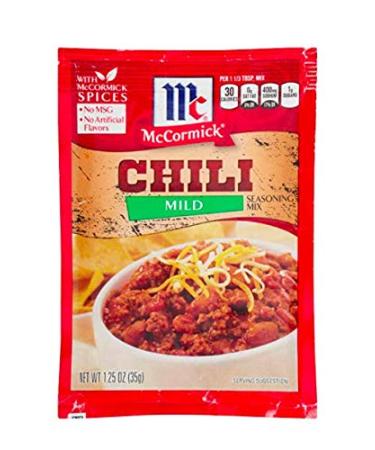 McCormick Mild Chili Seasoning Mix (1.25 oz Packets) 4 Pack
