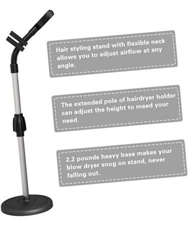 360 Hair Dryer Stand - Rotating Holder & Storage Rack for Easy Hair Styling | Barber Supplies - Buy Online on SooperMarket.com