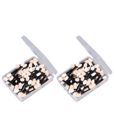 KALLORY 100 Pcs Make up for Face Makeup Eye Makeup Tools Eye Shadow Double Head Cosmetic