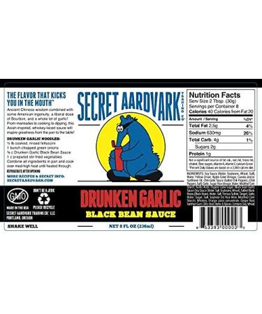 Secret Aardvark Hot Sauce Sampler Pack | Variety of Habanero, Drunken Jerk, Garlic Black Bean, Serrabanero | Non-GMO & Low Carb | 8 oz Bottles (4 Pack) - Buy Online on SooperMarket.com