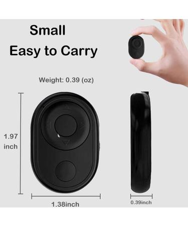 Bluetooth Remote & Page Turner Control for Cellphones/Tablets - Scroll Tiktok Videos, Play/Pause Functions - Andriod 8.0+ and iOS 6.0+ Compatible - Buy Online on SooperMarket.com