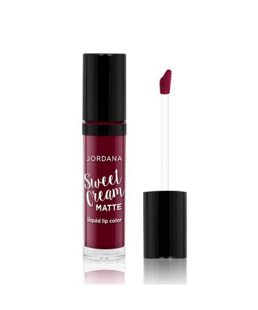 Jordana Sweet Cream Matte Liquid Lip Color 08 - Sweet Marsala Wine - Buy Online on SooperMarket.com