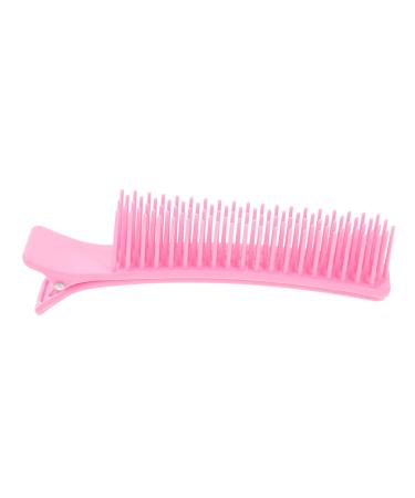 HAPINARY Hair Salon Clip Hair Cutting Clips Hair Styling Clamps Sectioning Clips Grip Clips for Hair Sectioning Haircut Accessories Barber Hair Clips Hair Parting Tools Nonslip Hair Clips 14.20X3.00X2.30CM Pink