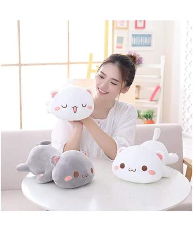 NatureMan Cute Kitten Plush Toy Stuffed Animal Pet Kitty Soft Anime Cat Plush Pillow children'sPlush cat doll Pillow toys (grey) - Buy Online on SooperMarket.com