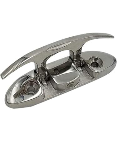 OSTARE Boat Folding Cleats Stainless Steel 4.5" Flip up Dock Cleat Flush Mount Deck Cleat 2pcs - Buy Online on SooperMarket.com