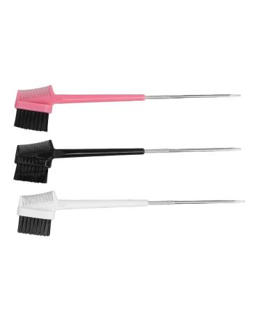 3pcs Eyebrow Brush Comb Set - Multifunctional Double Sided Eyelash & Eyebrow Grooming Tool for Lash Separation & Clump Removal - Buy Online on SooperMarket.com