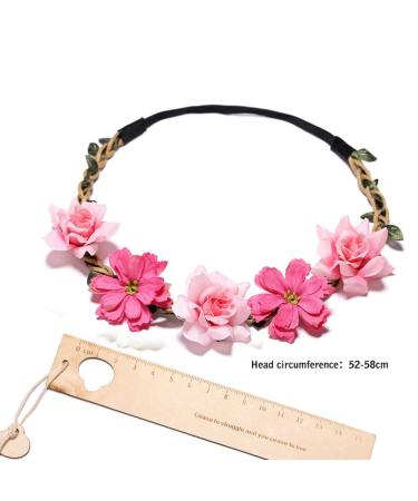 Flower Crown Headbands for Women Girls - Bridal Bridesmaid Fairy Headpiece (4 Pack) - Buy Online on SooperMarket.com