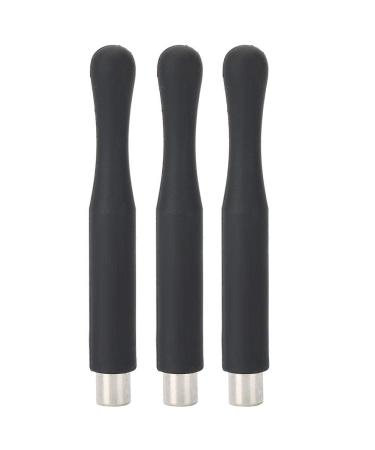 3pcs Nail Polish Magnetic Stick Nail Art Cat Eye Gel Polish Magnet Wand DIY Manicure Tool (Cylindrical)(Black)