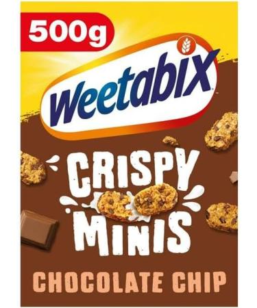 Weetabix Crispy Minis Fruit & Nut 500g and Weetabix Crispy Minis Chocolate Chip 500g (2 Pack Mixed Bundle) - Buy Online on SooperMarket.com
