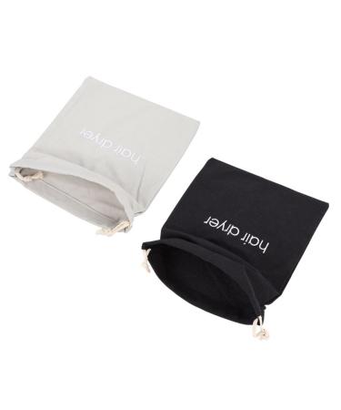 Housoutil 4 Pcs Hair Dryer Storage Bag Travel Outdoor Handbag 33x30x0.5cmx2pcs Assorted Colorx2pcs