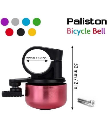 Paliston Mini Bicycle Bell - 120dB MTB Racing Bike Bell for Adults & Kids - Crisp Sound - Pink - Buy Online on SooperMarket.com