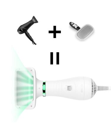 LIVEKEY 2-in-1 Pet Hair Dryer & Slicker Brush | Adjustable 2 Temperatures | For Small & Medium Dogs/Cats - Buy Online on SooperMarket.com