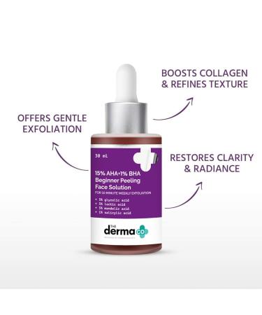 15% AHA + 1% BHA Exfoliant | Clear Clogged Pores & Acne Marks | Deep 10 Min Facial Treatment | 1.01 Fl Oz - Buy Online on SooperMarket.com