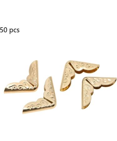 50pcs Scrapbooking Photo Mounting Corners Book Albums Menus Notebook Folder File Corner Protectors(C086 Brass) - Buy Online on SooperMarket.com