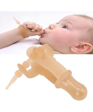 Baby Thumb Sucking Stop Finger Protector Effective Thumb Sucking Treatment to Prevent Finger Sucking (Brown) International Shipping Available - Buy Online on SooperMarket.com