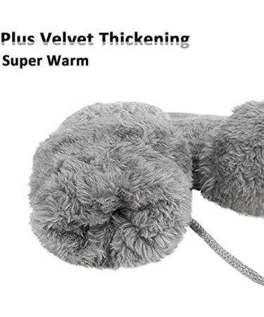 Baby Toddler Furry Winter Gloves with String | Warm Knit Magic Mittens for Kids 0-3 Years | Insulated Snow Gloves with Fleece Lining | Baby Girls Boys Gift | Dark Blue - Buy Online on SooperMarket.com