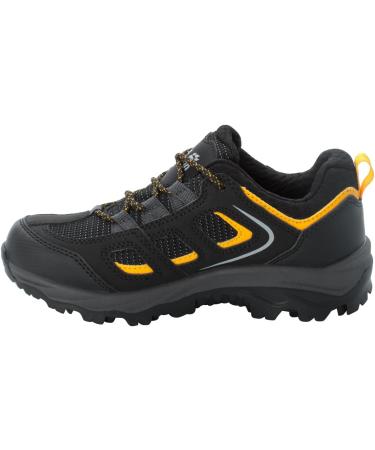 Jack Wolfskin Unisex VOJO TEXAPORE LOW K Hiking Shoes - Black/Burly Yellow - Size 38 EU | International Shipping Available - Buy Online on SooperMarket.com