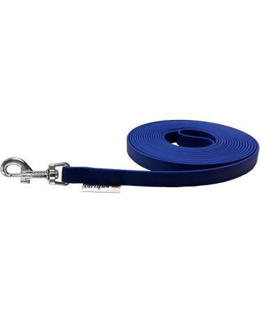 Terrified Biothane Dog Leash for Medium/Large Dogs | 16mm Width - 1.30m 3m 5m 10m 15m Options - Navy Blue - Buy Online on SooperMarket.com