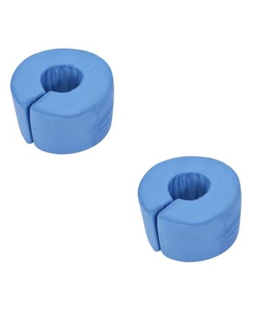 Healeved 2pcs Pad Sponge Mats for Floors Hand Sponge Pad Prone-head Floor Pillow Bedsore Mat Rest Bolster Mat Sponge Mattress Topper Foam Ankle Pillow Twin Pillow Baby Pillow Foot mediumx2pcs Bluex2pcs