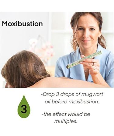 Mugwort Essential Oil 100% Pure-Undiluted Therapeutic Grade Great for Aromatherapy Foot Bath Moxibustion Guasha 15ml(0.49oz) - Buy Online on SooperMarket.com
