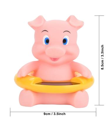 Cartoon Animal Digital Water Thermometer Baby Bath Toy - Pink Pig Design - Buy Online on SooperMarket.com