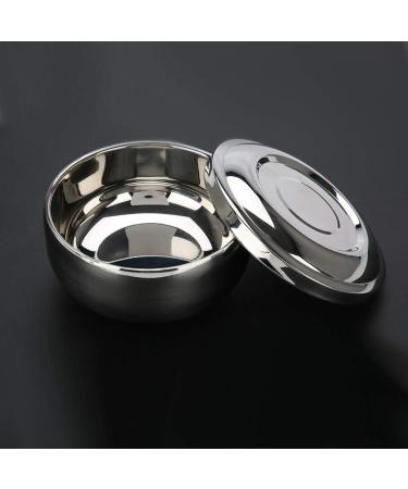 Sleek Stainless Steel Shaving Soap Bowl - Ideal for Business Beards | Universal Size & Modern Design - Buy Online on SooperMarket.com