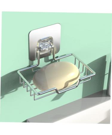 Amosfun 5pcs Stainless Steel Soap Holder Soap Holder for Shower Wall Soap Rack Stainless Steel Soap Wall-mount Holder Soap Bar Sink Drain Self-draining Soap Boxes Soap Dish Holder Square - Buy Online on SooperMarket.com