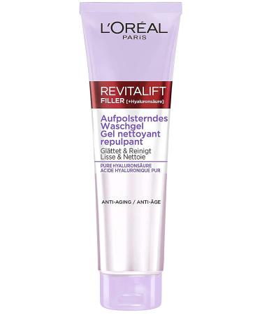 L'Or al Paris Revitalift Filler Hyaluronic Wash Gel Anti-Ageing Cleansing Gel Facial Cleansing with Pure Hyaluronic Acid 150 ml