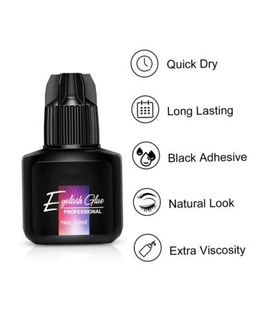 Extra Strong Eyelash Extensions Glue - Professional 10ML Latex Free Semi-Permanent | Ideal for Beauty Women - Buy Online on SooperMarket.com