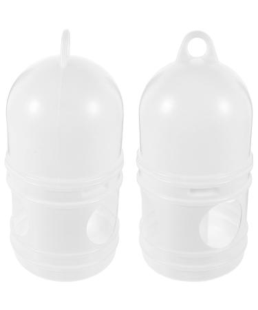 2Pcs Bird Waterer Pigeon Drinker Dispenser Plastic Pet Water Feeder Pot Container for Parrot Cage Drinking