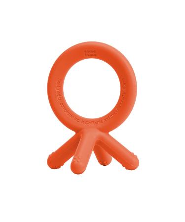 Comotomo Silicone Baby Teether, Orange