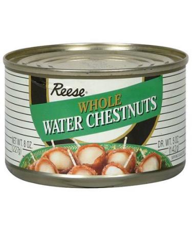 Reese Whole Water Chestnuts, 8 oz (Pack of 24)