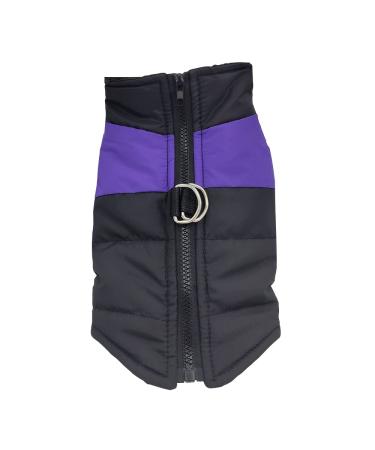 Dog Clothes Coat Waterproof Winter Jacket Warm Vest Pet Dog Coat for Small Medium Large Dogs Size S M L XL XXL 3XL 4XL 5XL 6XL 7XL purple M