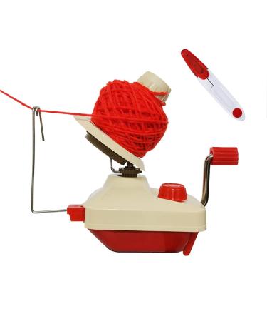 Knewmart Yarn Ball Winder,Convenient Ball Winder for Yarn,Yarn Swift and Ball Winder Combo with Easy Installation for Yarn Storage + 1 Pcs Scissors (2)