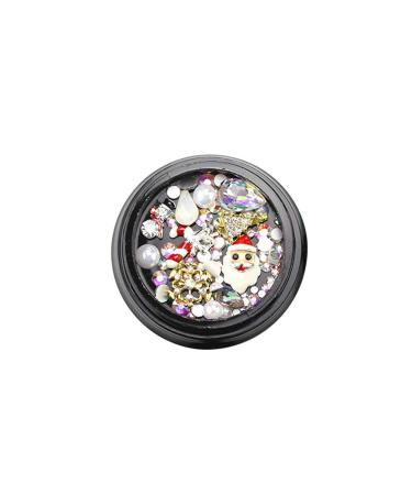 Christmas Mixed Nail Art Rhinestones Diamonds Crystals Beads Gems Nail Charms for 3d Nails Art Decoration Nail Art Supplies G312