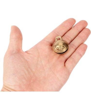 6PCS 1.3inch Vintage Bronze Jingle Bells for Holiday Christmas Decoration and DIY Crafts - Antique Copper Bell for Dog Cat Pet Home Door Decor - Gold Brass Bell - Buy Online on SooperMarket.com