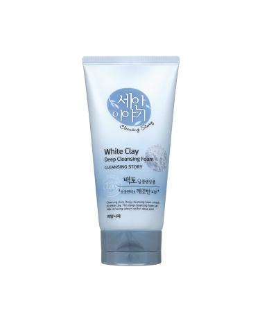 WELCOS KWAILNARA Cleansing Story Natural Facial Deep Foam Cleansing (White Clay)